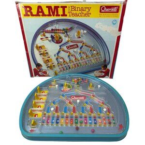 IN BOX! Vintage 1980s Quercetti RAMI the Binary Teacher Coding Game Homeschool